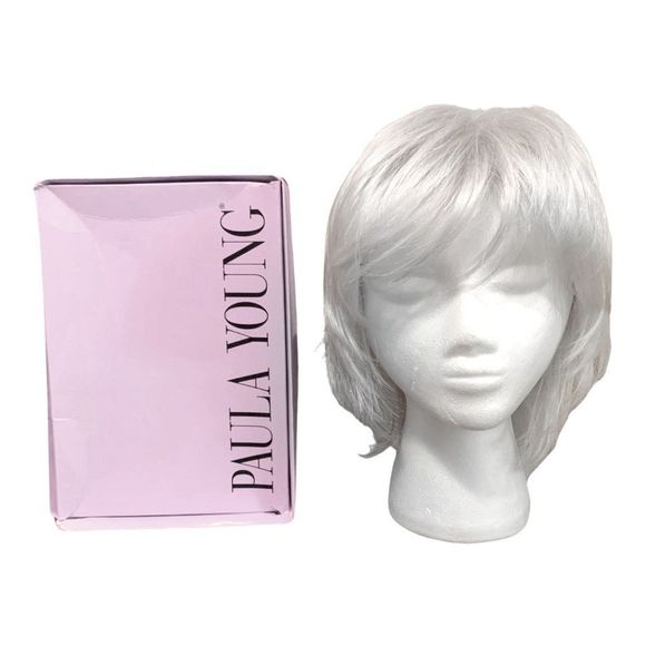 NWT Paula Young Wig Style A4334 Ryan Color 60 White Size Large Acrylic - Picture 8 of 8